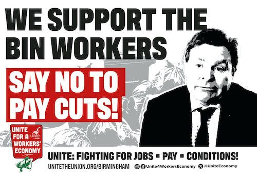 We support the bin workers: Say no to cuts! (Unite campaign)